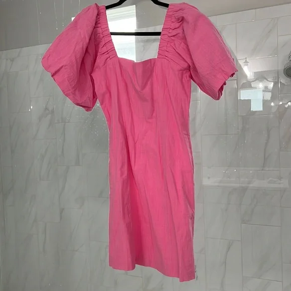 sndys pink dress SNDYS THE LABEL JOSEFINA MINI DRESS